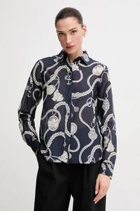 Рубашка с добавлением шелка Gant, темно-синий