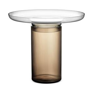 Ваза Orrefors Ensemble коричнево-серая, большая, коричневый