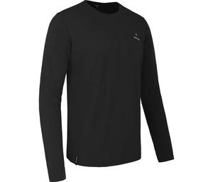 BERGSON Футболка с длинными рукавами из пике, быстросохнущая, легкая в уходе, черная