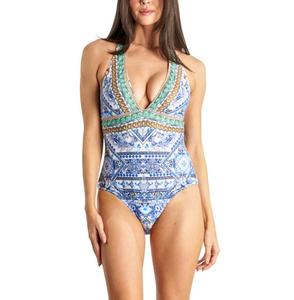 Женский слитный купальник с вырезами La Moda Clothing, Blue