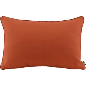 Декоративная подушка Sparkle однотонная, наволочка с двумя сторонами, с наполнителем, 1 штука H.O.C.K., Orange/rostorange/terra + unifarben