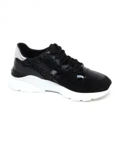 Блестящие спортивные кроссовки в стиле n.sport Hogan, черный