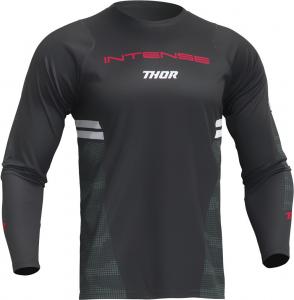 Велосипедная майка с длинными рукавами Thor intense assist 2023, Black/White/Red