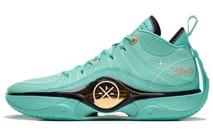 Баскетбольные кроссовки Shadow 5 мужские, среднего размера, цвет попугай зеленый Lining