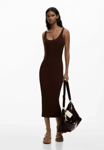 Платье-Футляр из однотонной ткани Desigual, Brown