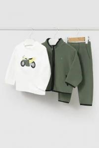 Комплект из 3 детских спортивных костюмов Mayoral, зеленый