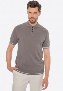 Поло WITTCHEN AUS MIT KONTRASTIERENDEM , Dark Beige/Beige