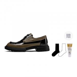 Мужские повседневные низкие кроссовки абрикосово-черного цвета Orp