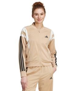 Женская спортивная куртка на молнии, размер 3S Adidas, Warm Sandstone/off White