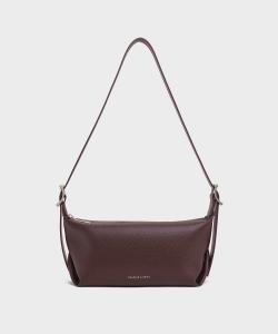 Сумка через плечо Zora с пряжкой Charles & Keith, цвет Plum