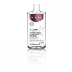 Mincer Pharma Витамины Философия Тонизирующий мицеллярный очищающий тоник для лица для зрелой кожи с экстрактом гинкго билоба, витаминами A, B, C, E, F, Pp, D и экстрактом лотоса 250мл, Mincer Est. Pharma 1989