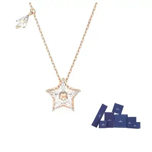 Swarovski Ожерелье с розовым золотым покрытием для женщин