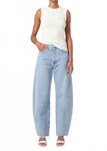 Джинсы Luna High Rise Pieced Barrel In Void Agolde, Void