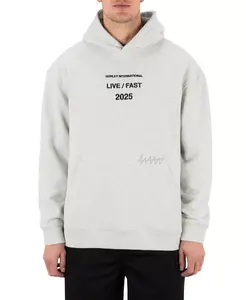 Мужская толстовка с капюшоном Live Fast Hurley, серый