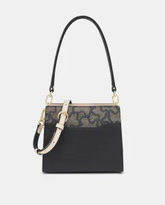 Маленькая сумка с магнитной кнопкой и двойной ручкой Tous, черный