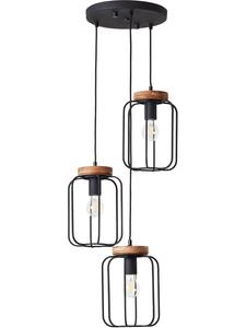 Brilliant Подвесной светильник "Tosh" черного цвета - Ø 18 см