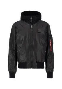 Кожаная куртка Alpha Industries " Alpha Industries Мужчины - Кожаные и веганские куртки MA-1 D-Tec FL ", черный