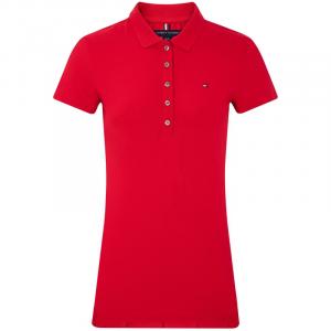 Поло для женщин burgundy Tommy Hilfiger, красный