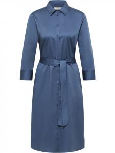 Платье-блузка свободного кроя цвета индиго Eterna