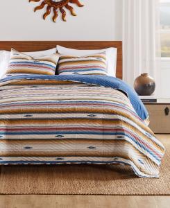 Двусторонний комплект постельного белья Painted Desert из 3 предметов, размер Full/Queen Greenland Home Fashions, Sapphire
