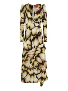 Макси-платье с абстрактным принтом Monarch La DoubleJ, нейтральный