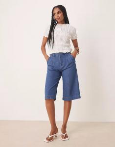 Джинсовые шорты-бермуды Nobody's Child синего цвета