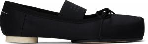 Балетки с логотипом Satin Pointe MM6 Maison Margiela