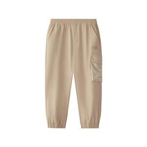 Умеренные тканые брюки всесезонные для детей 3-7 лет Cuban Sand FILA KIDS, хаки