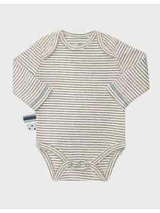 OrganicEra Детский боди с длинными рукавами, серого меланжевого цвета