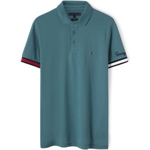 Поло Lake Turquoise Tommy Hilfiger, бирюзовый