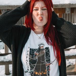 Футболка One Piece - Trafalgar Law белая