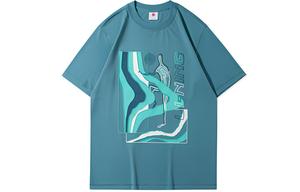 LiNing Футболка мужская лазурно-голубая Lake Blue