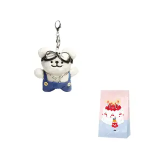 Dolls and bears dance Милый коричневый комбинезон с подтяжками плюшевый кулон с щенками высота 12см