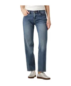 Синие прямые джинсы Кэли Джаспер 7 For All Mankind, синий