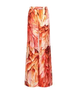 Оранжевые брюки с пружинным механизмом, женские Roberto Cavalli, оранжевый