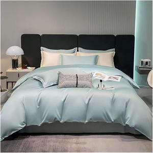 Generic Комплект постельного белья из дышащего хлопка Cyan