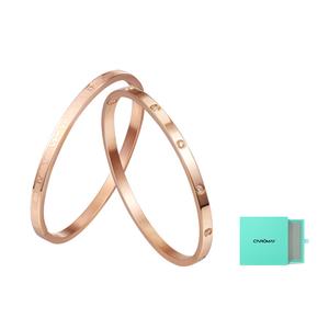 CAROMAY Розовое золото браслет женский