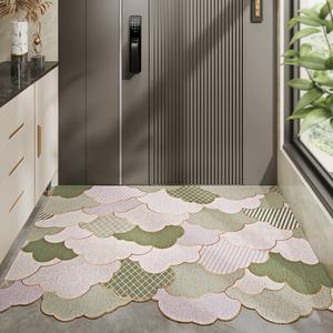 Dajiang Ковер 120х150 см для прихожей в облачном узоре, грязеотталкивающий, нескользящий, из шелковой петли