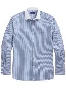 Рубашка в бенгальскую полоску Ralph Lauren Purple Label, синий