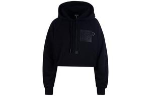 Толстовка женская Loewe укороченная, черный