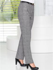 Брюки со стрелками в черно-белую клетку глен come on