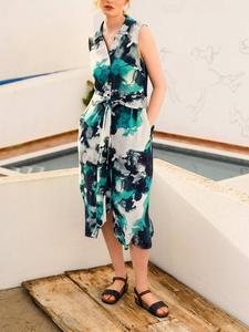 Платье-рубашка миди с завязками спереди Celtic & Co., разноцветный