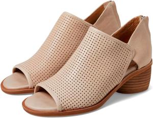 Женские босоножки-ботильоны SHODENSE с каблуком, открытый носок, ботильоны на щиколотку с вырезами и молнией, каблук-блок 5 см, летние ботильоны, матовая перфорированная замша, каблуки-стопки, винтажные повседневные, размеры 4-11 M US, Perforated Beige