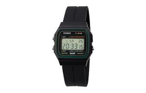 CASIO Кварцевые часы Retrofit Series с силиконовым ремешком, мужские часы с черным циферблатом