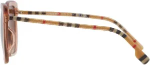 Солнцезащитные очки BURBERRY BE 4323 F 400613 Caroll Peach Gradient Brown, Black