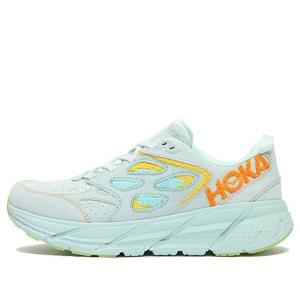 Кроссовки clifton l 'embroidery - blue glass' Hoka One One, синий
