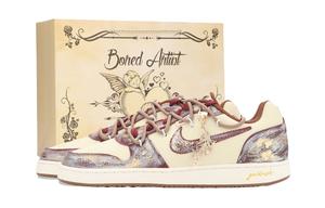 Nike Eberson gold rush, арт-декор, устойчивые к истиранию, низкие, скейтборд обувь, унисекс, цвет ecru gold