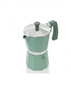 Алюминиевая кофеварка для эспрессо на 3 чашки Sedona Kitchen, шалфейный