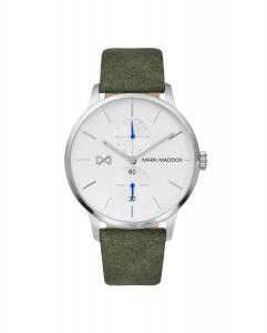 Многофункциональные мужские часы Northern из стали с зеленым ремешком Mark Maddox, зеленый