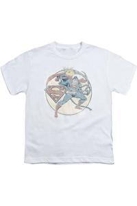 Футболка с коротким рукавом для детей с принтом Retro Superman от DC Comics Gildan, белый